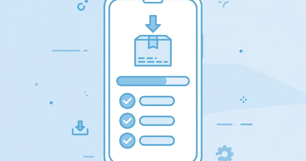 Android phone showing the steps to install the Lookr XAPK file with an installer app